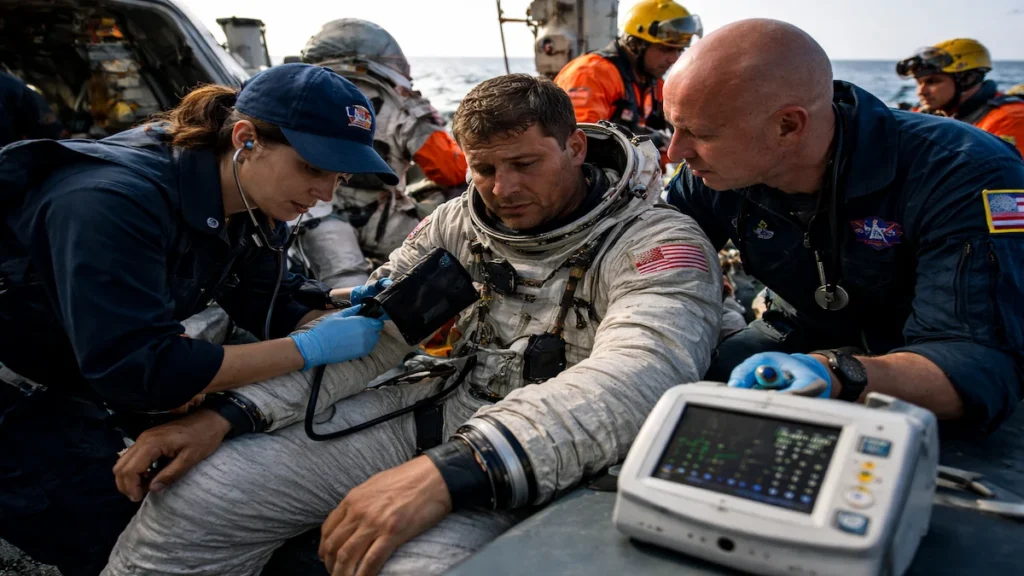 Artemis 2 Astronauts After Splashdown