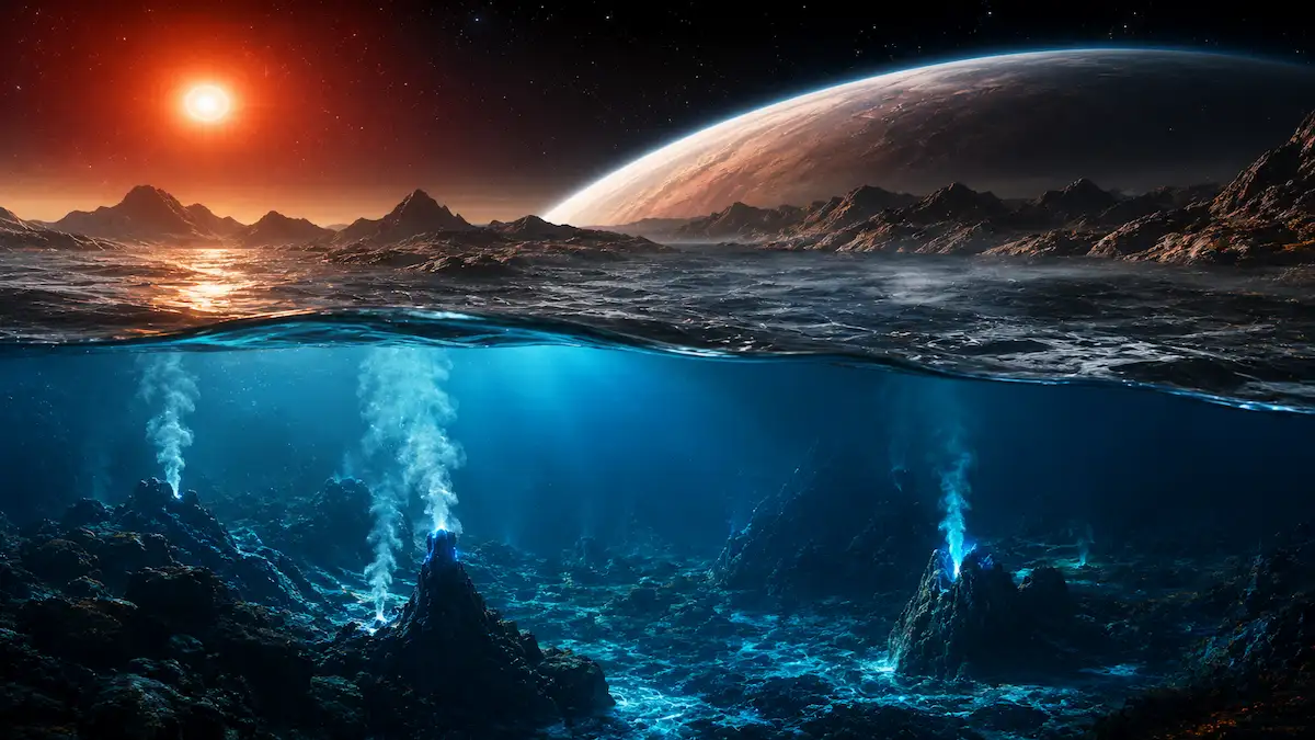 Earth-like planet with atmosphere