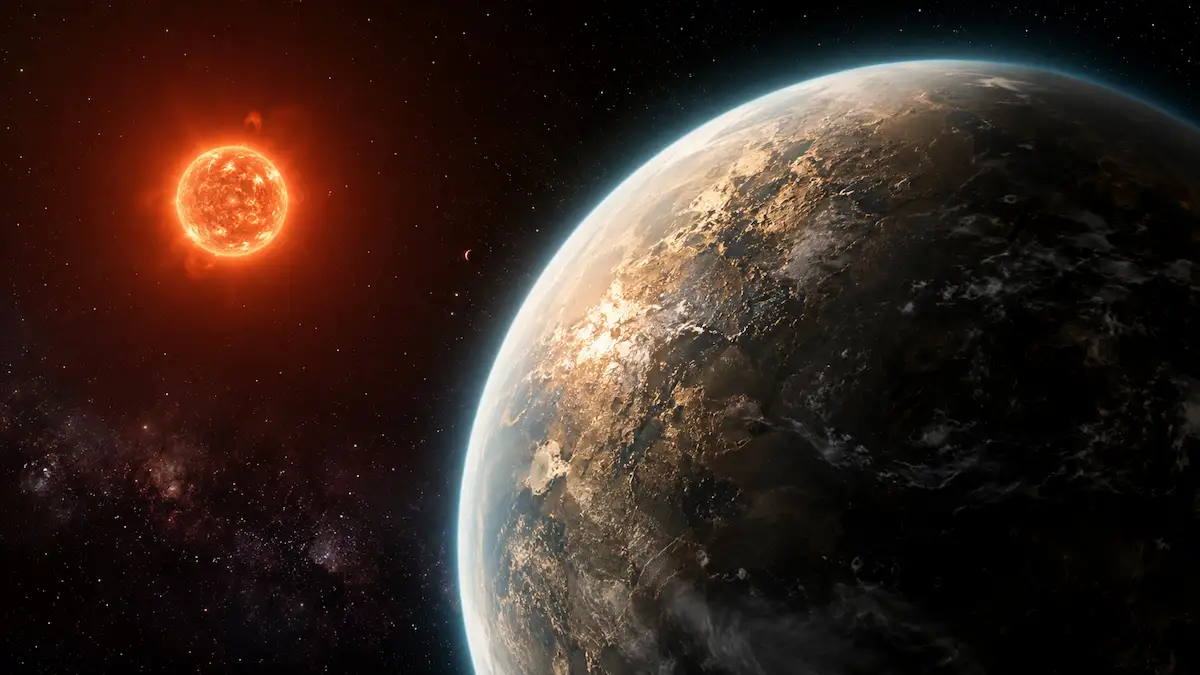Earth-like planet with atmosphere