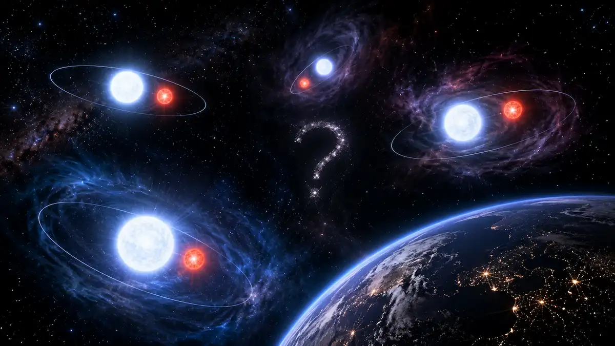 hidden white dwarf stars