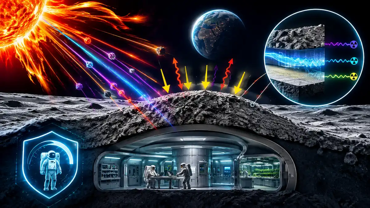 Moon Base Radiation