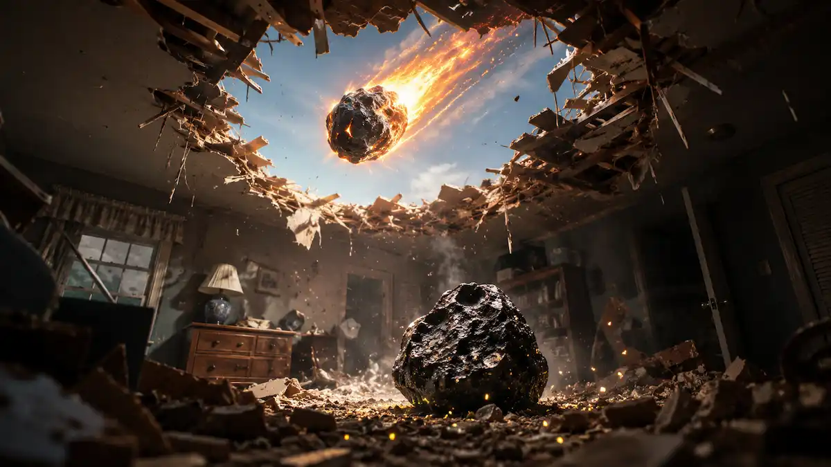New Jersey Meteorite Crashed Into House