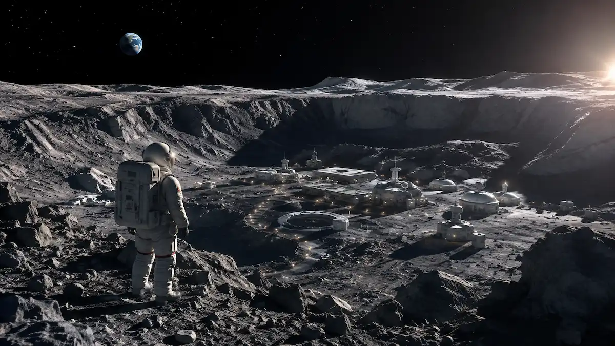 Moon South Pole